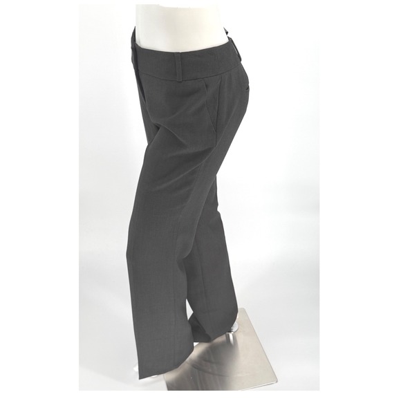 LOFT Julie Boot Cut Trousers Charcoal Gray Women's 6 Career Pants Academia 98-07 - Picture 4 of 13